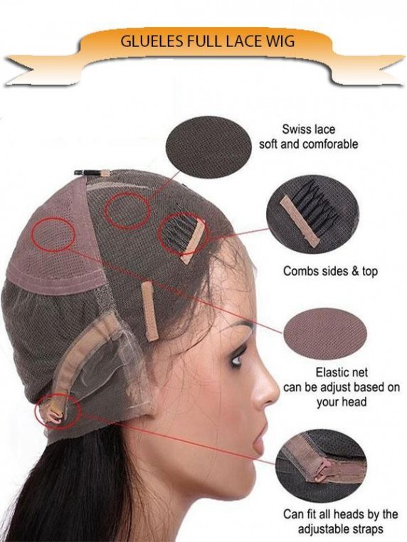 Frontal Wig Bleached Knots RY014 